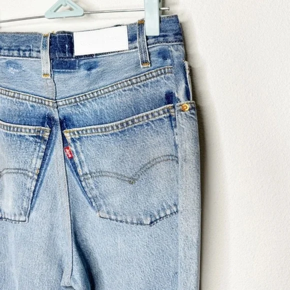 Re/done Levi Ultra High Rise Wide Flare Leg Vintage Jeans 26/34"